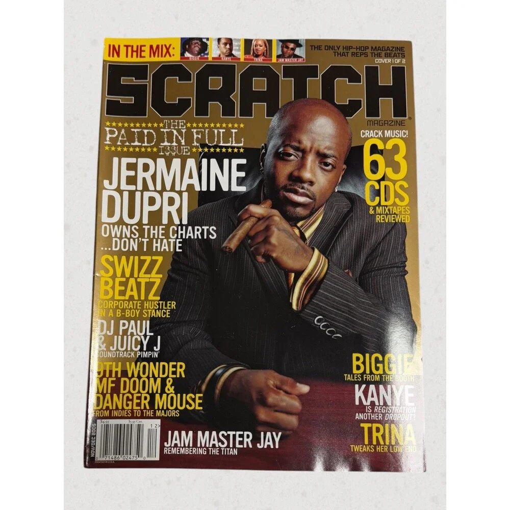 Scratch Hip Hop Magazine Nov / Dec 2005 Jermaine Dupri Kanye West Biggie Trina